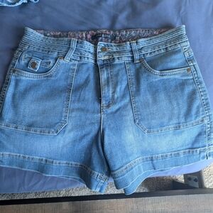 one 5 one Blue Jean Shorts High-Waisted Relaxed Fit